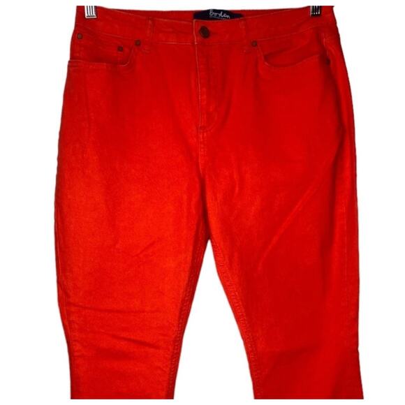 Boden The Soho Skinny Ankle Mid Rise Stretch Denim Jeans Pockets 8 P Red #4126 - Picture 3 of 15